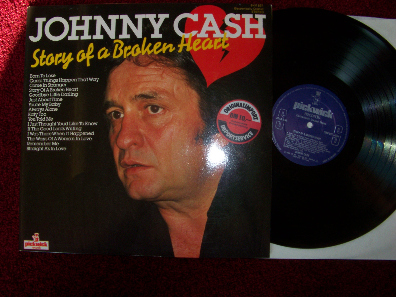 Johnny Cash – Story of a broken heart (LP, Pickwick Records, SHM 897)