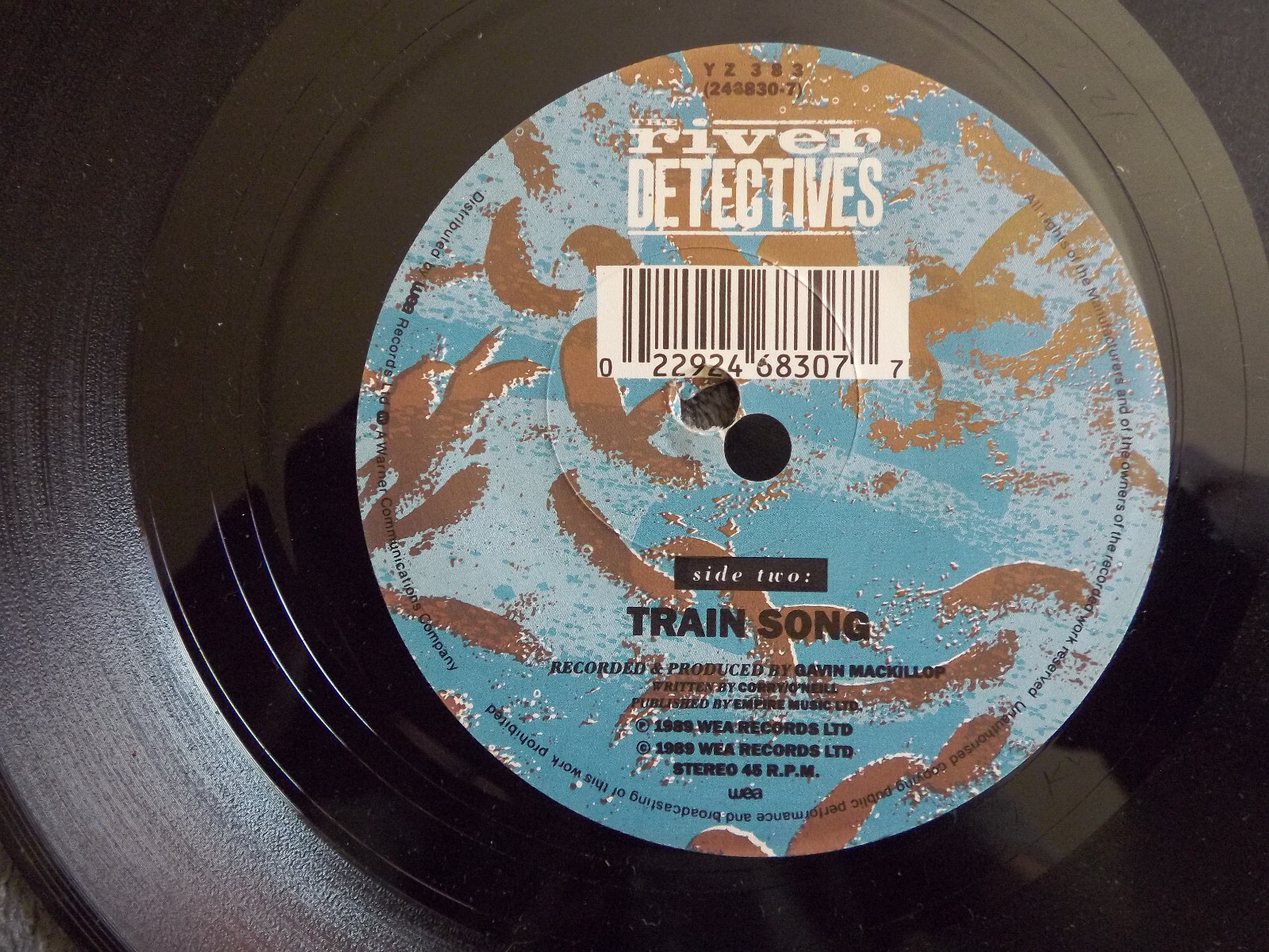 River Detectives – Chains / Train song | WEA Records YZ 383, 1989