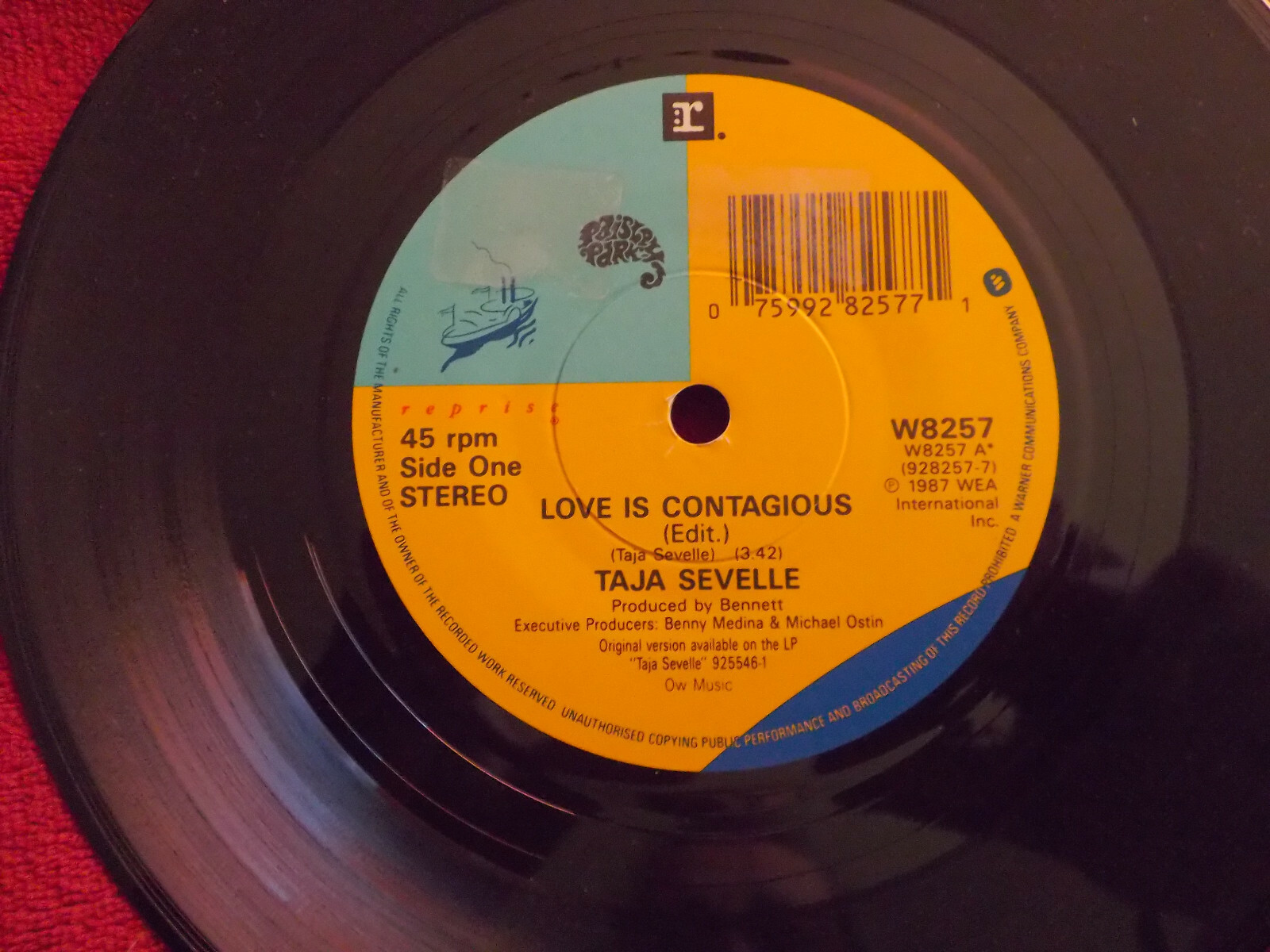 Taja Sevelle – Love is contagious / Mama 16 | Reprise Records, 1987