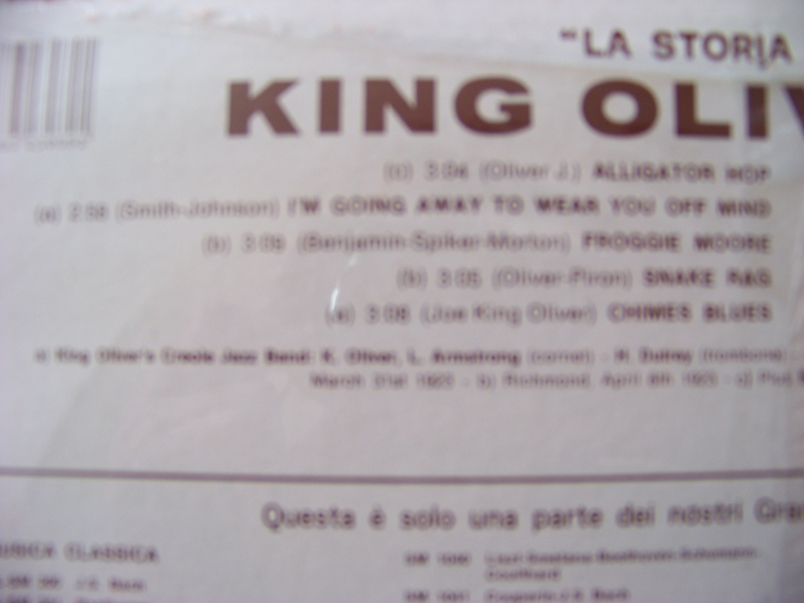 King Oliver’s Creole Jazz Band – History of Jazz (LP, Joker Records, 1971), Bild 2