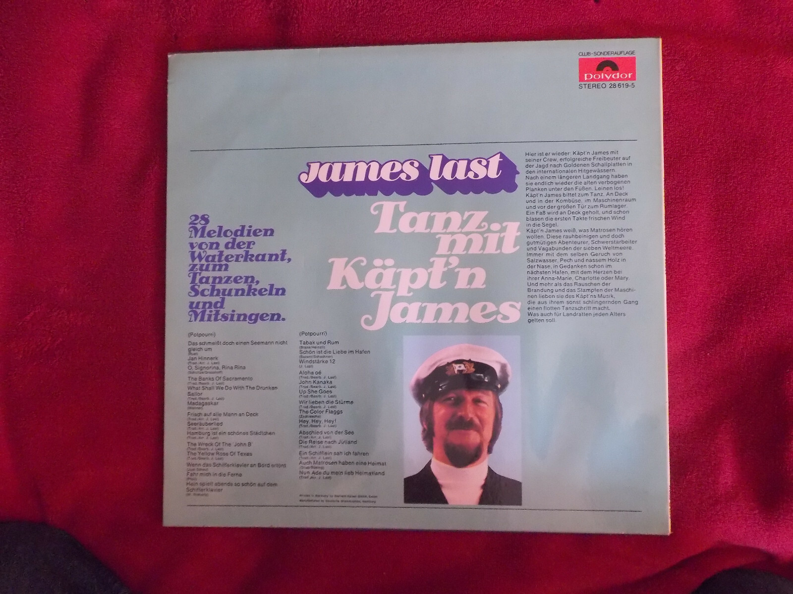 James Last – Tanz mit Käpt´n James (Polydor Club-LP), Bild 2