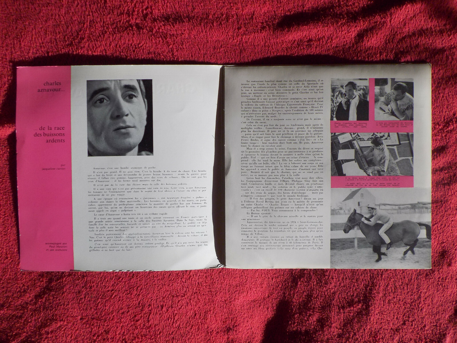 Charles Aznavour – Charles Aznavour, 10-inch-LP, Barclay Records 80120 (Frankreich, 1963), Bild 3