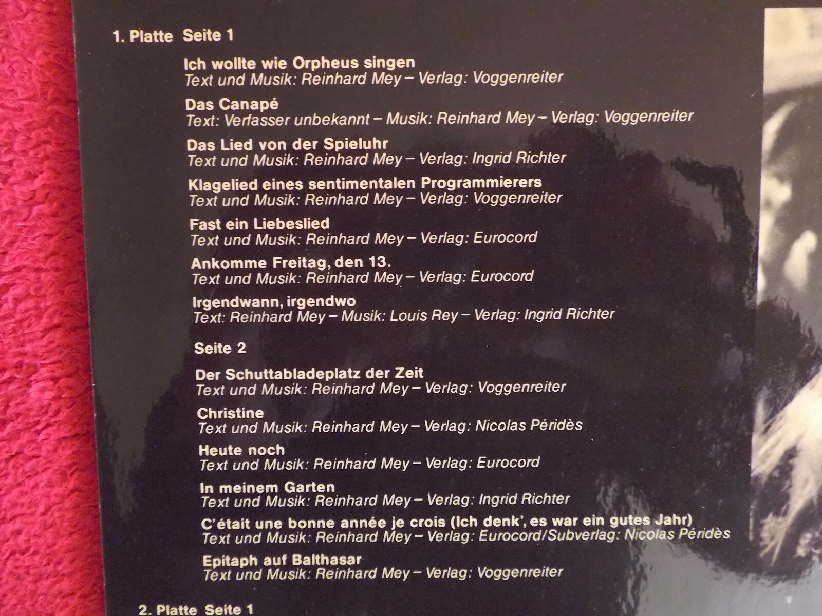 Reinhard Mey – Live | Intercord Doppel-LP, FOC, Bild 5