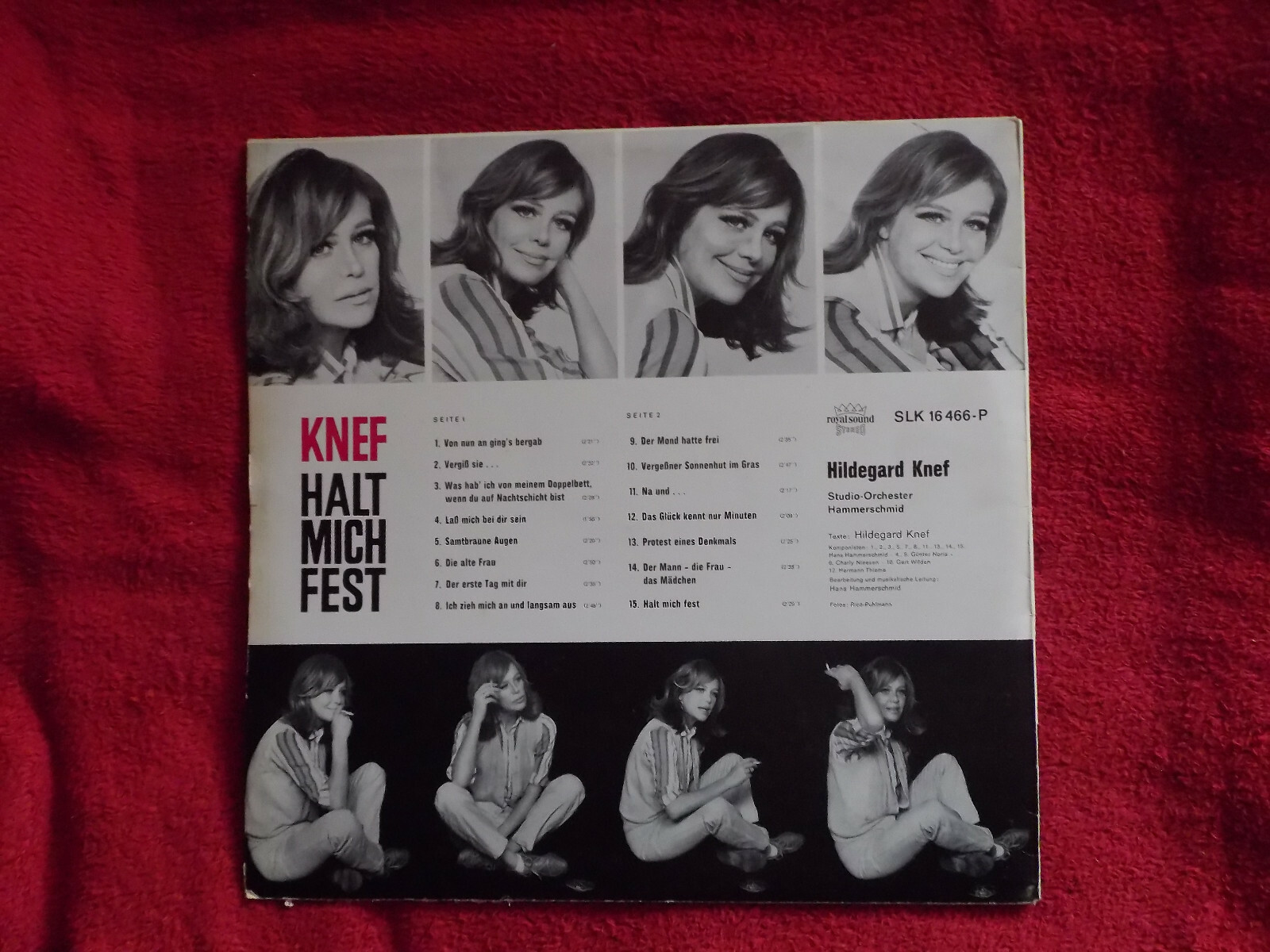 Hildegard Knef – Halt mich fest | Decca Royal Sound Records LP, Bild 3