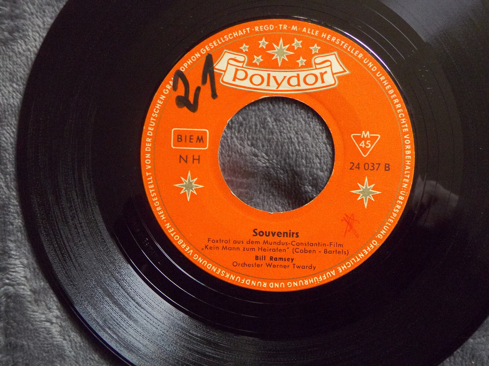Bill Ramsey – Mach keinen Heck-Meck / Souvenirs (Polydor, 24 037), Bild 2