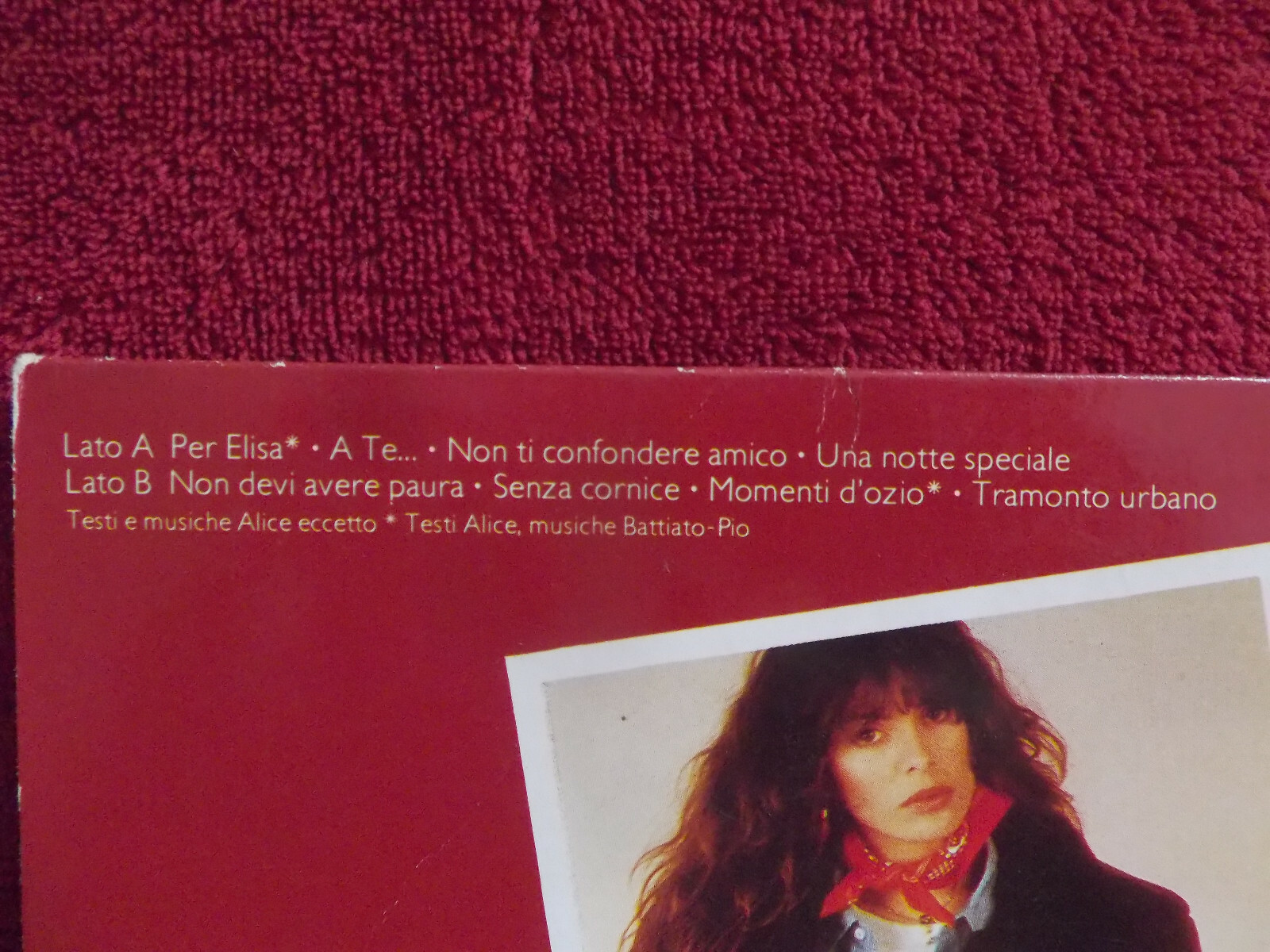 Alice – Per Elisa | EMI Records, 1C 064-18 543 | LP, Deutschland 1981, Bild 4