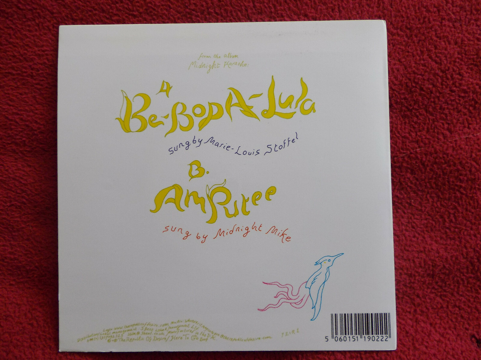 Marie-Louis Staffel – Be-bopa-lula / Midnight Mike - Amputee (7-Zoll-Single, 2007), Bild 2