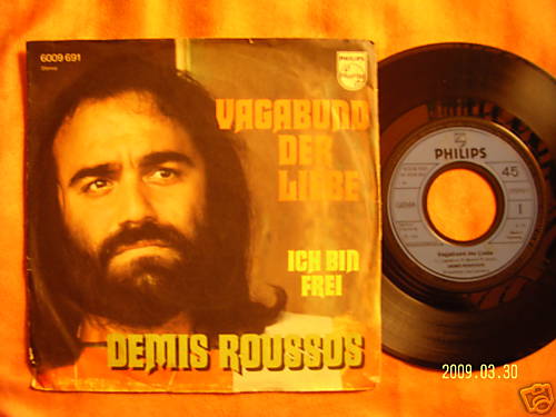 Demis Roussos – Vagabund der Liebe / Ich bin frei (Philips, 1975)