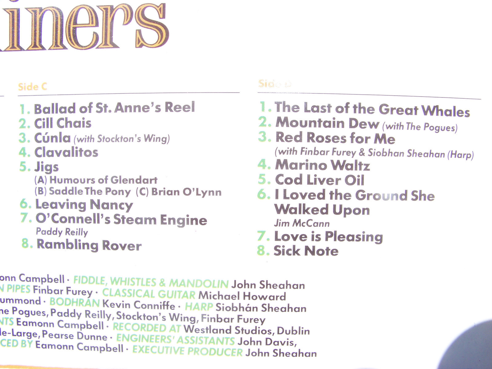 The Dubliners – Celebration 25 Years (Transparent Records, D-LP), Bild 4