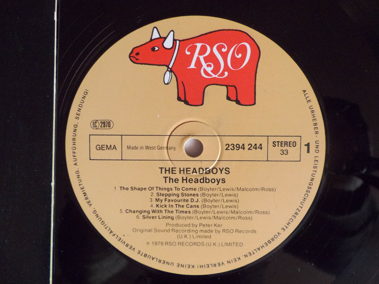 The Headboys – The Headboys (LP, RSO Records, 1979), Bild 2
