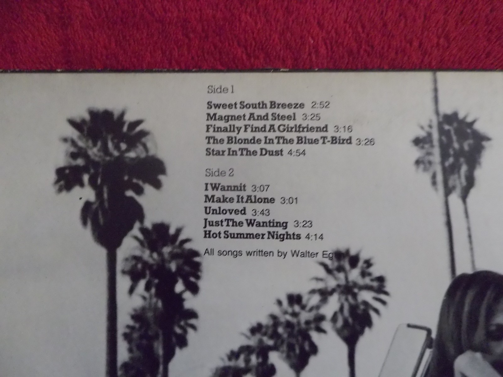 Walter Egan – Not Shy (LP, Polydor Records, 1978), Bild 5