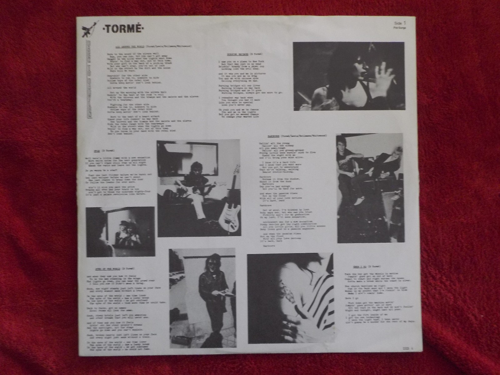 Tormé – Back to Babylon | LP, Zebra Records, ZEB 6, England 1985, Bild 3