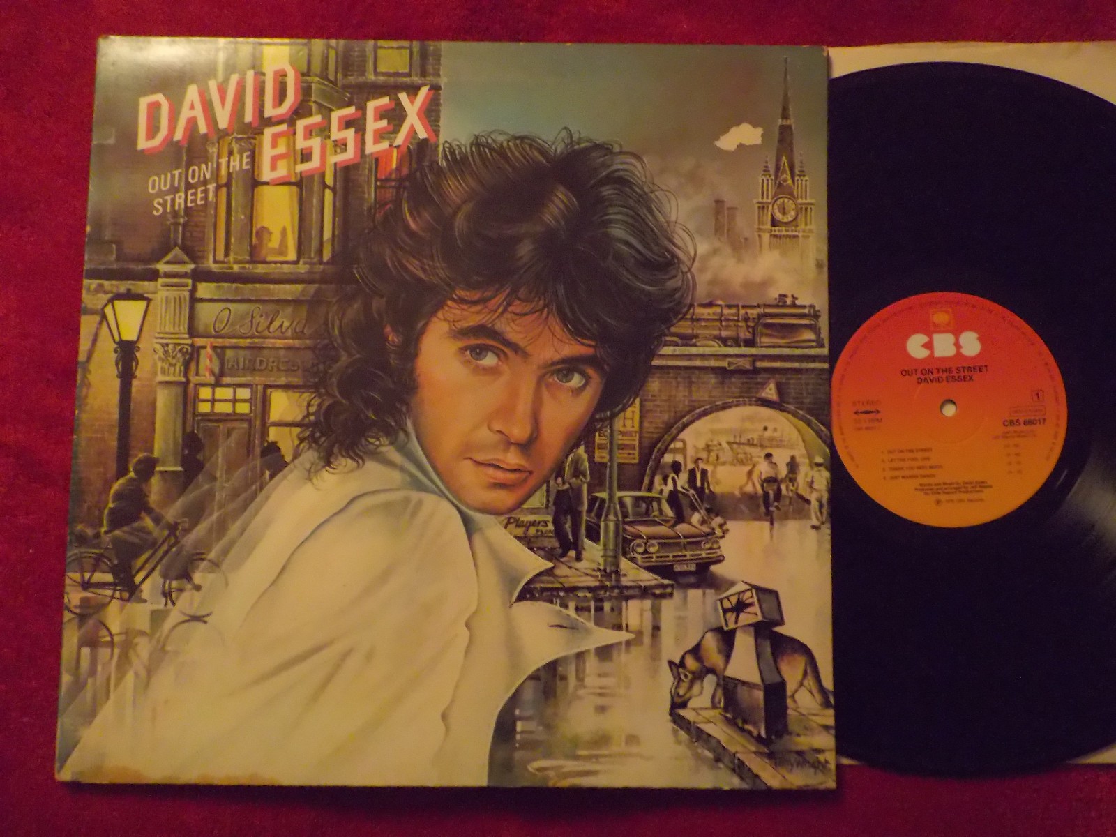 David Essex – Out on the street (CBS Records, CBS 86017, NL, 1976)
