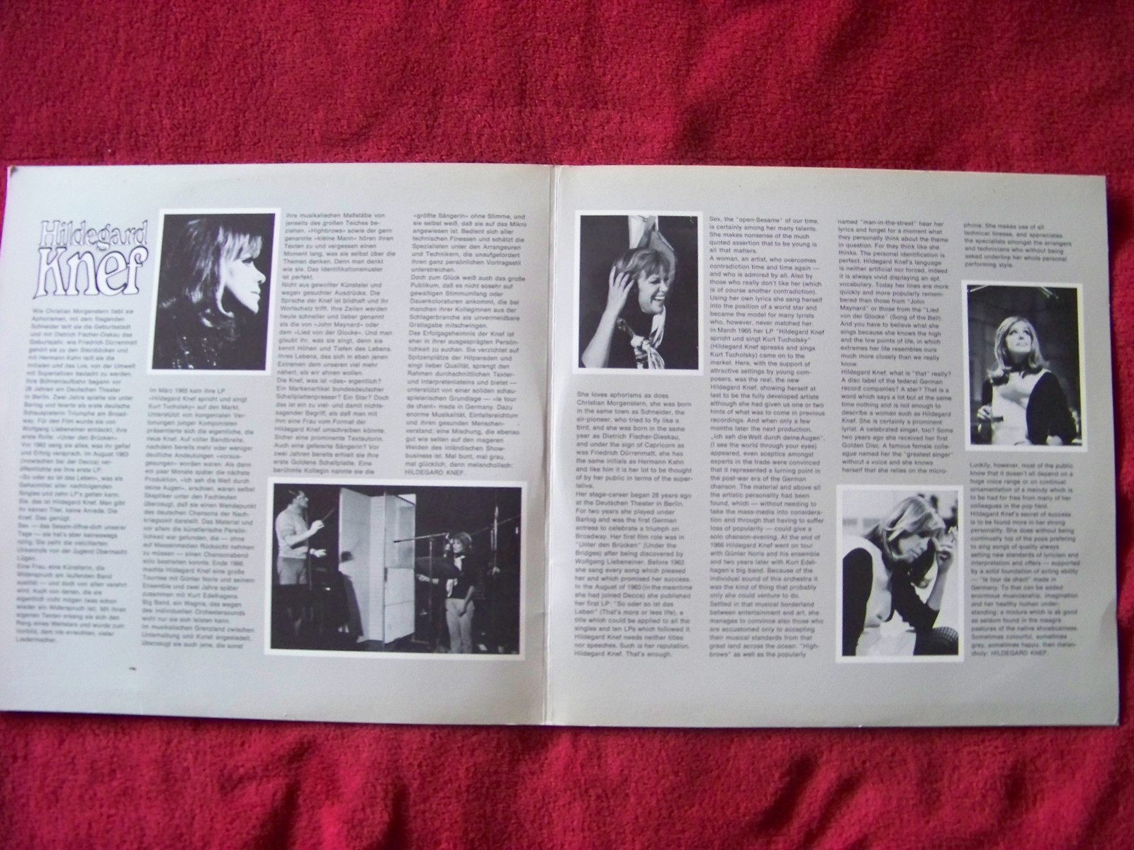 Hildegard Knef – Portrait in Musik | Decca Records DS 3117/1-2 | Doppel-LP, Bild 2