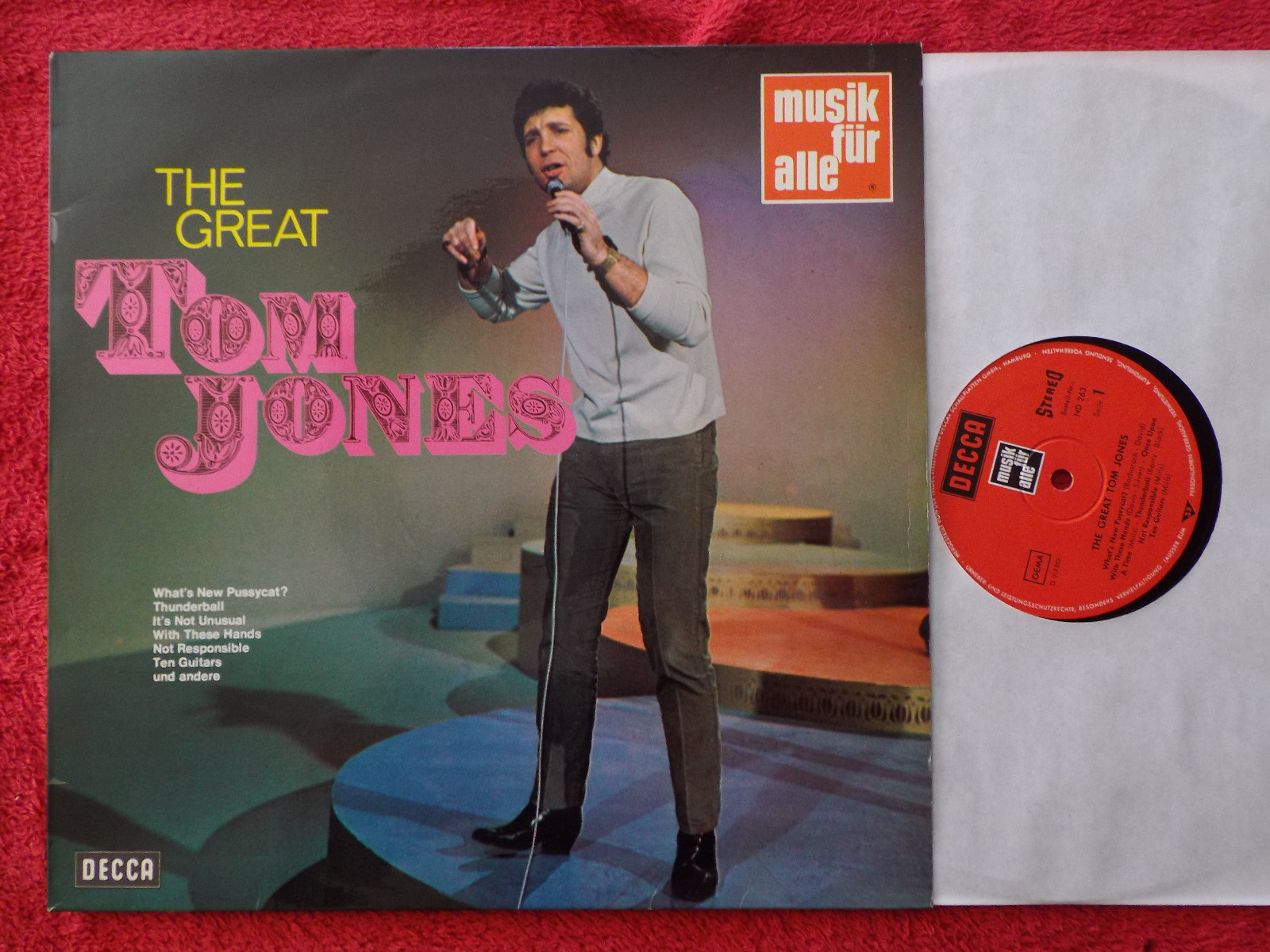 Tom Jones – The Great | Decca Records, LP