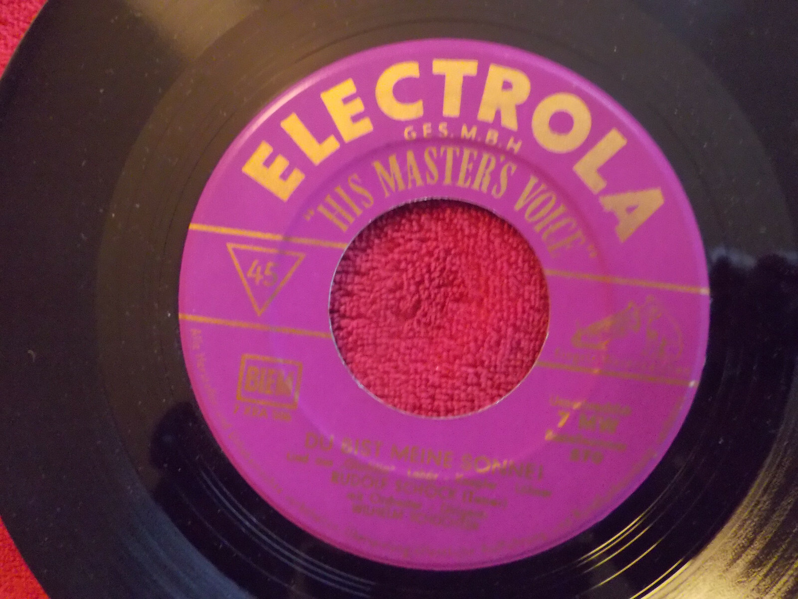 Rudolf Schock – Freunde, das Leben ist lebenswert / Du bist meine Sonne | Electrola, Bild 2