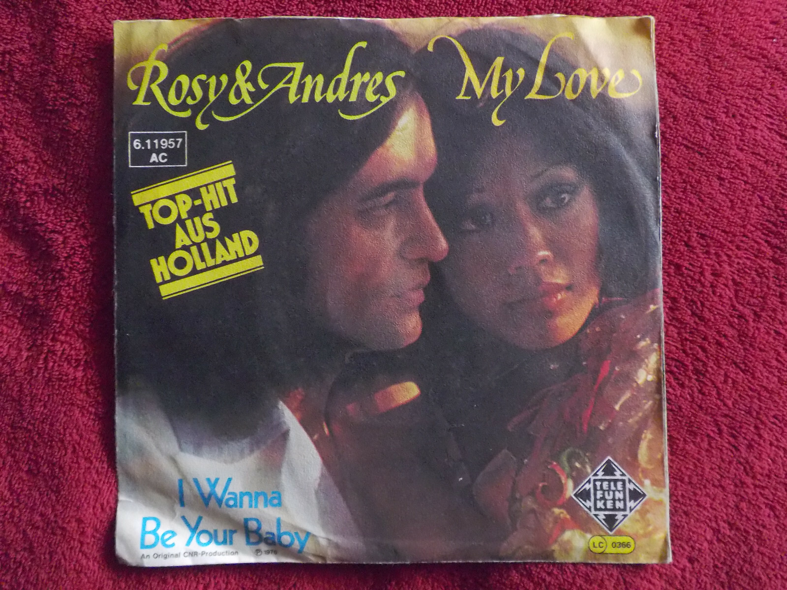 Rosy & Andres – My Love / I Wanna Be Your Baby | Telefunken 6.11957, Bild 2