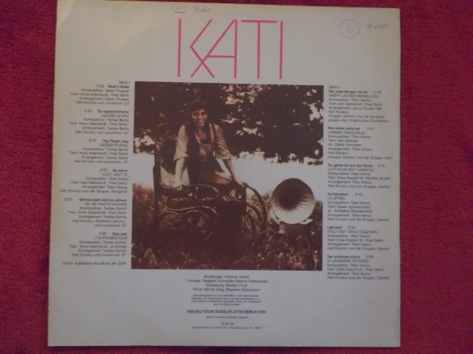 Kati Kovacs – Kati (Amiga LP, DDR, 1976), Bild 2