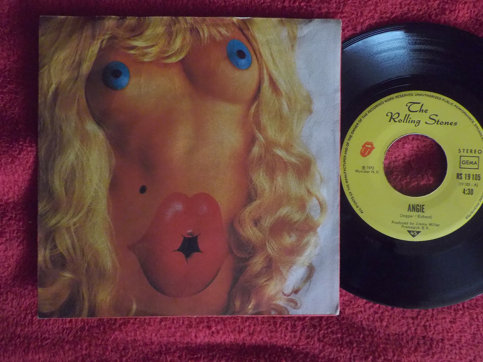 The Rolling Stones – Angie / Silver train (7-Inch-Single, 1973)