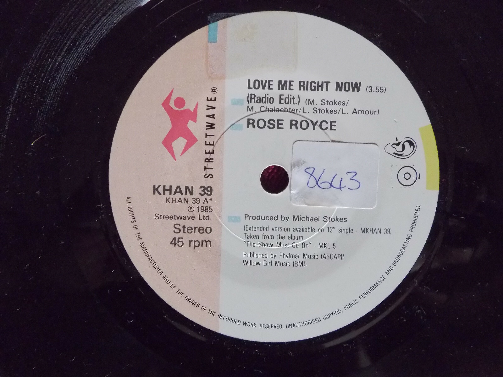 Rose Royce – Love Me Right Now (Radio Edit) / Love Me Right Now (Instr.)