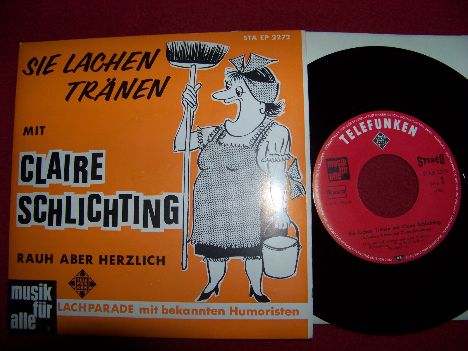 Claire Schlichting – Sie lachen Tränen (Telefunken, STA- EP  2272)