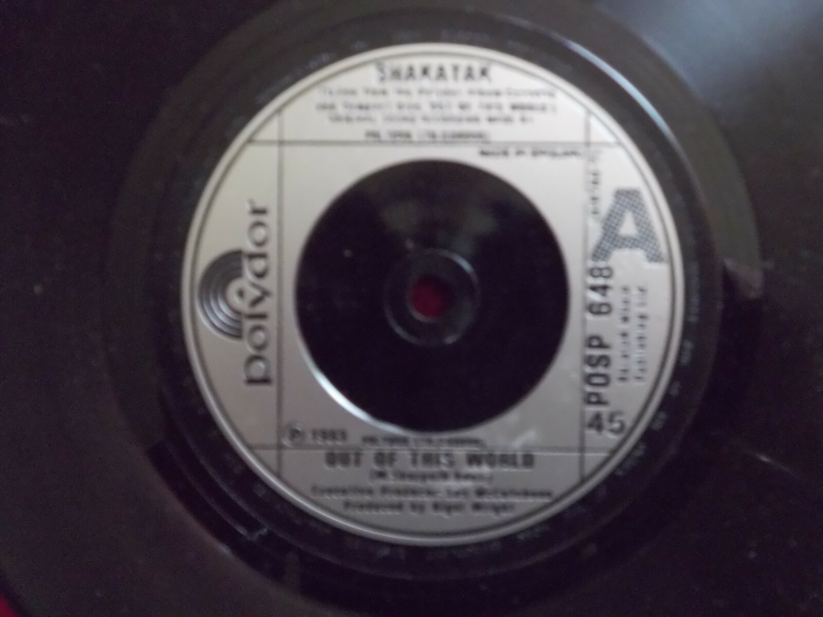Shakatak – Out of this world / Sanur (Polydor Records, 1983)