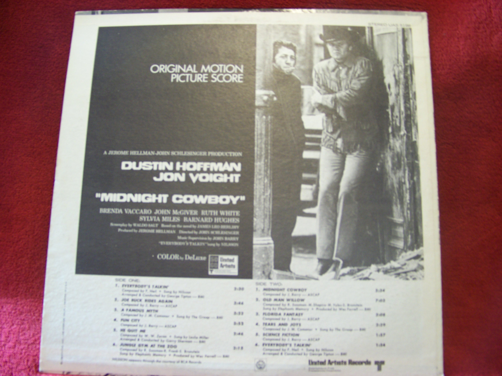 Midnight Cowboy – Soundtrack (LP, United Artists Records, UAS 5198), Bild 2