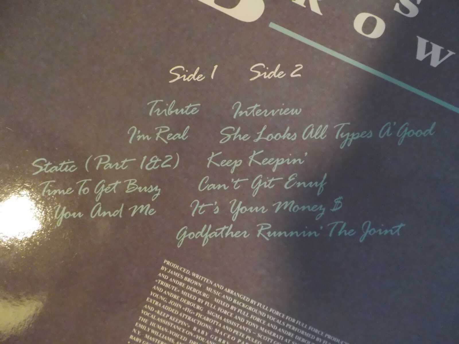 James Brown – I´m real | LP, weißes Vinyl, 1988, Bild 4