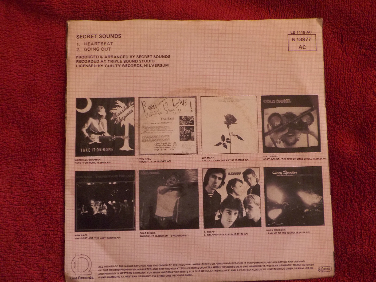 Secret Sounds – Heartbeat / Going out | Line Records, 1983, Bild 2