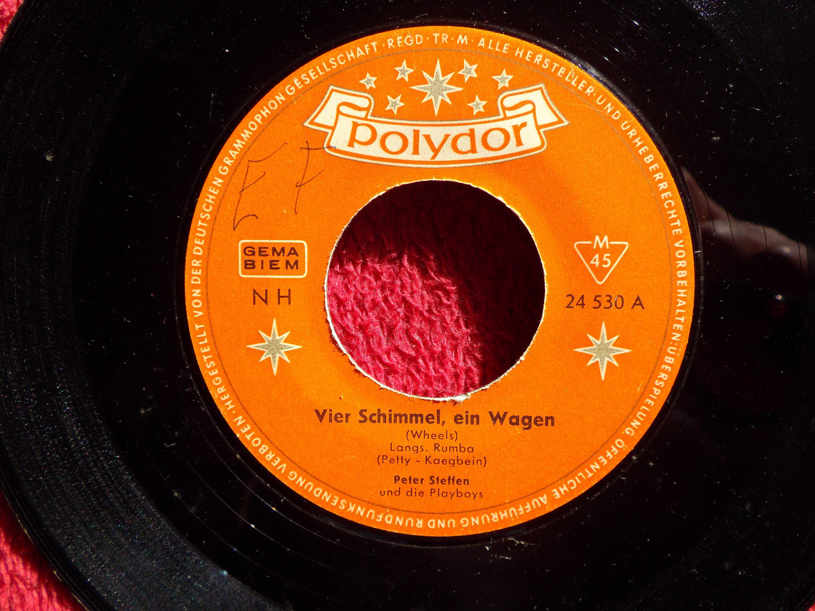 Peter Steffen – Vier Schimmel, ein Wagen / Der Puppenspieler (Polydor-Single)