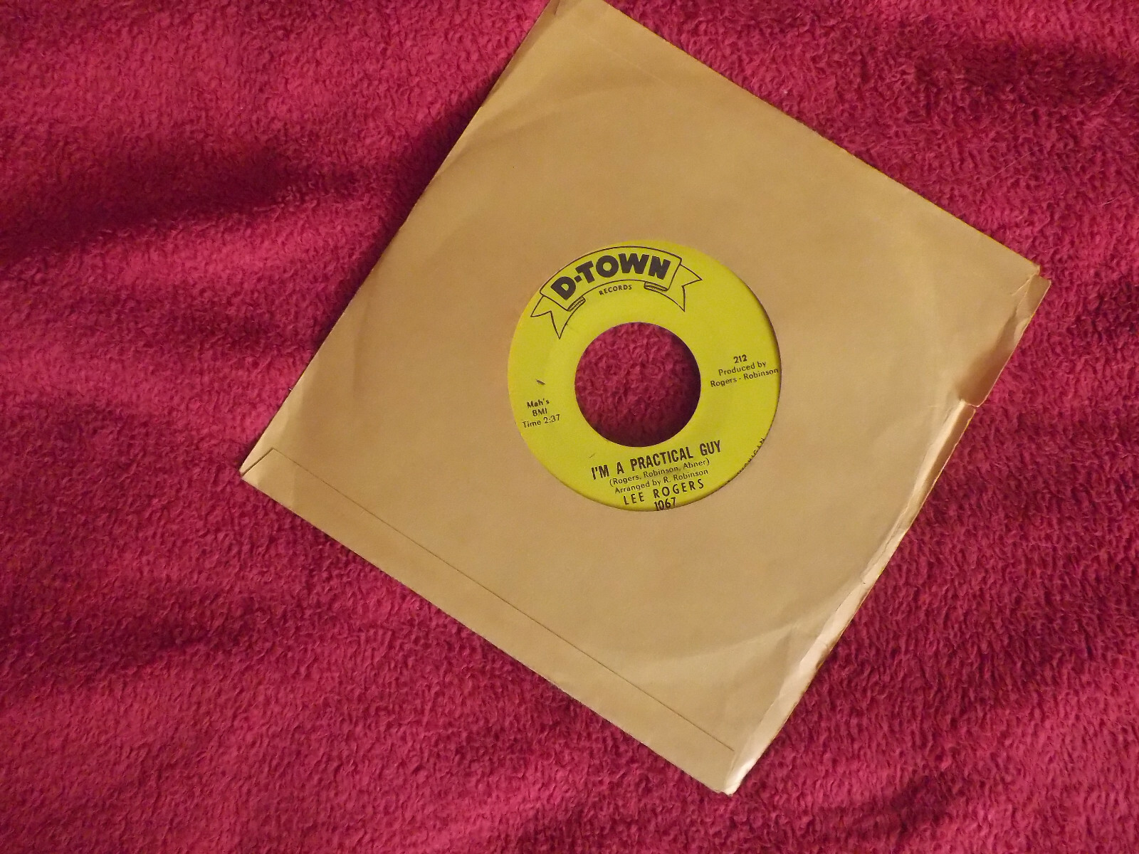 Lee Rogers – I´m a practical guy / Go-Go-Girl (D-Town Records 1067)