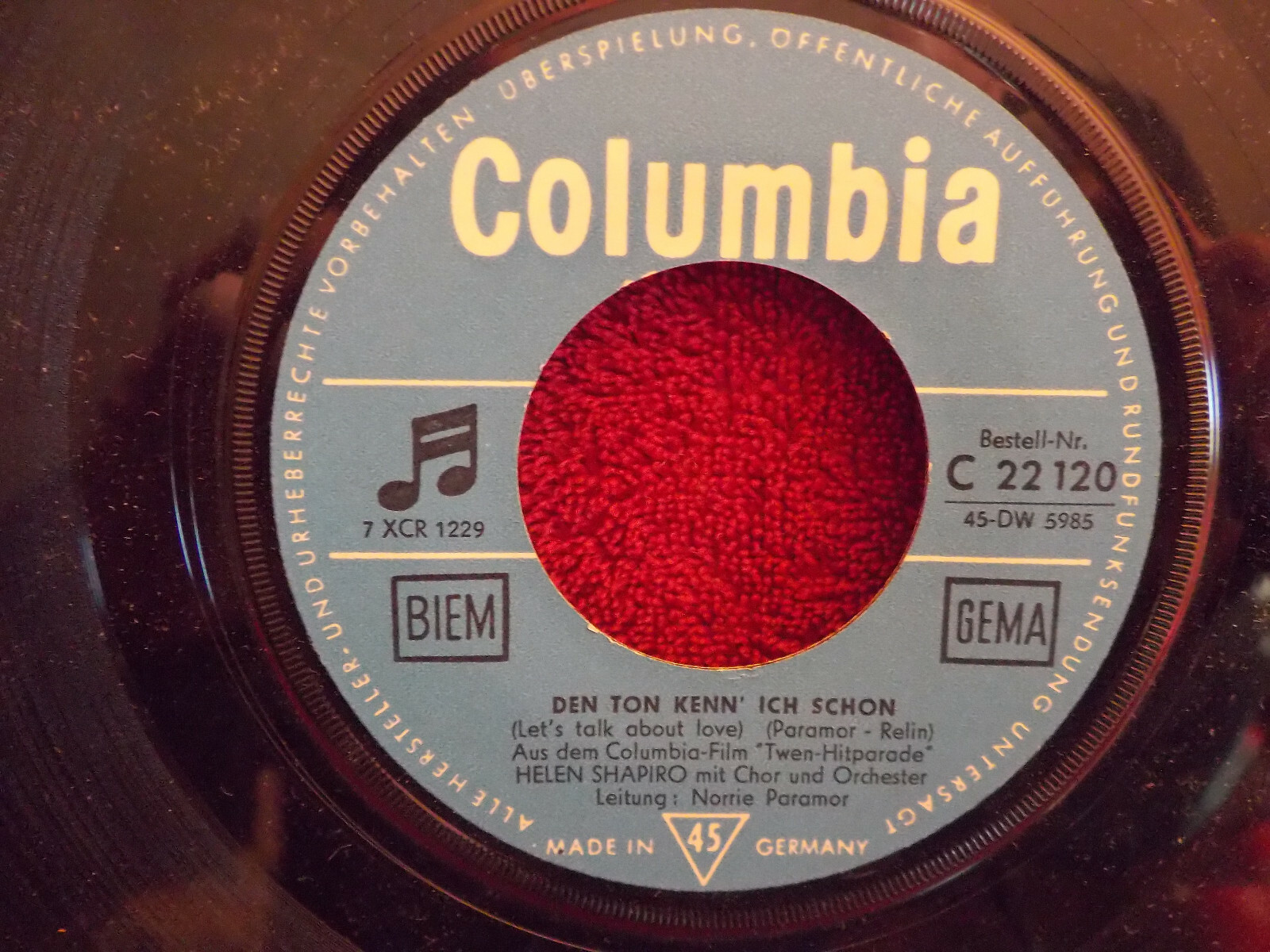 Helen Shapiro – Den Ton kenn´ ich schon / Gestern Nachmittag (Single)