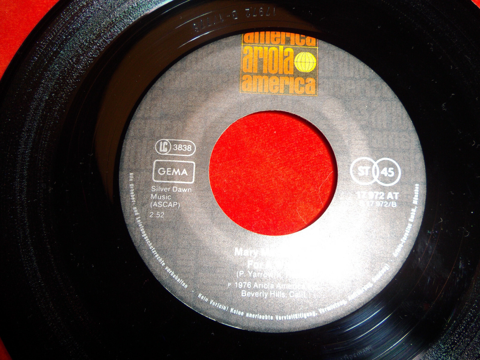 Mary MacGregor – This Girl / For a While (Single, 1976), Bild 2