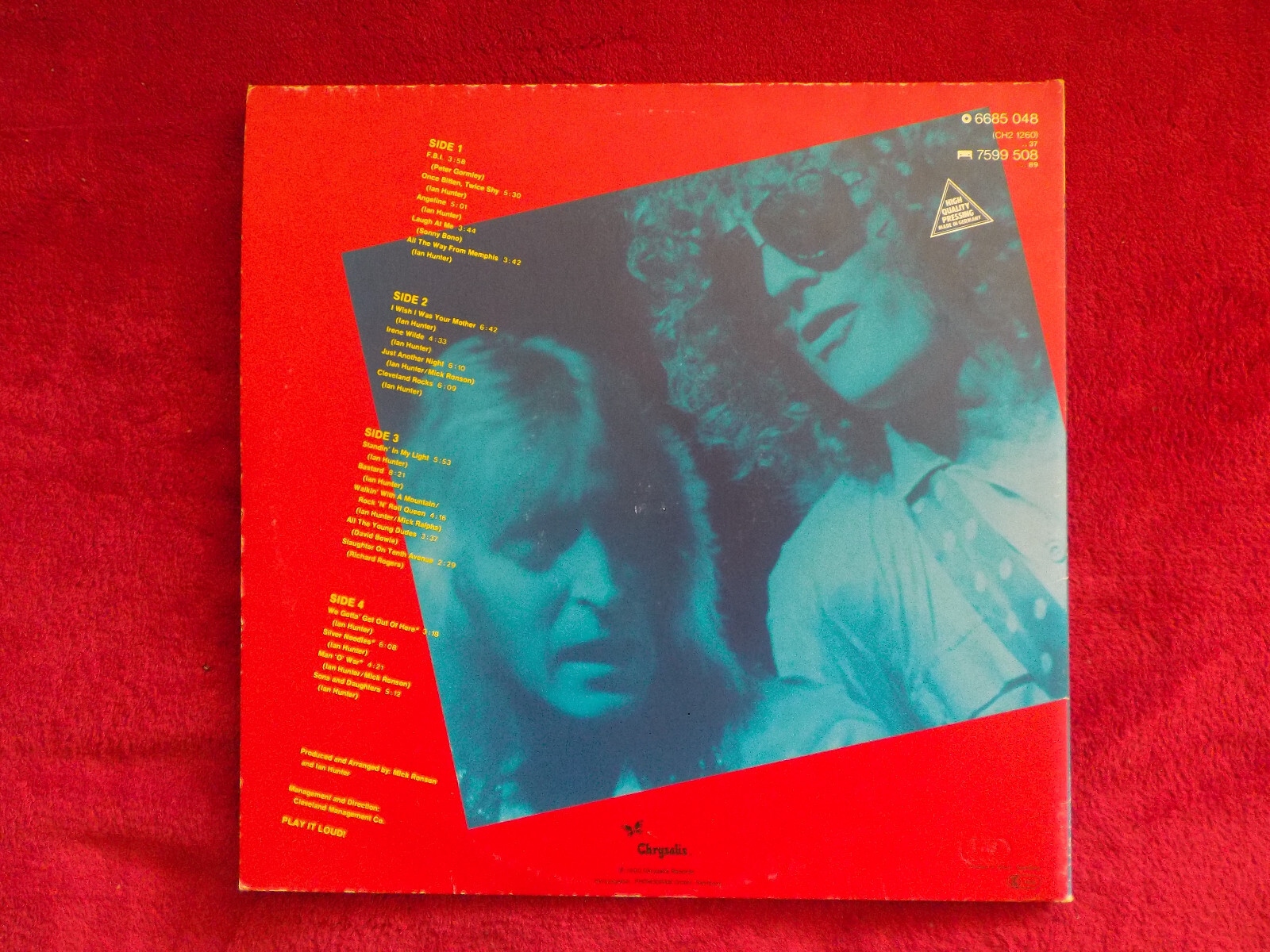 Ian Hunter – Welcome to the Club (Doppel-LP, 1980), Bild 3