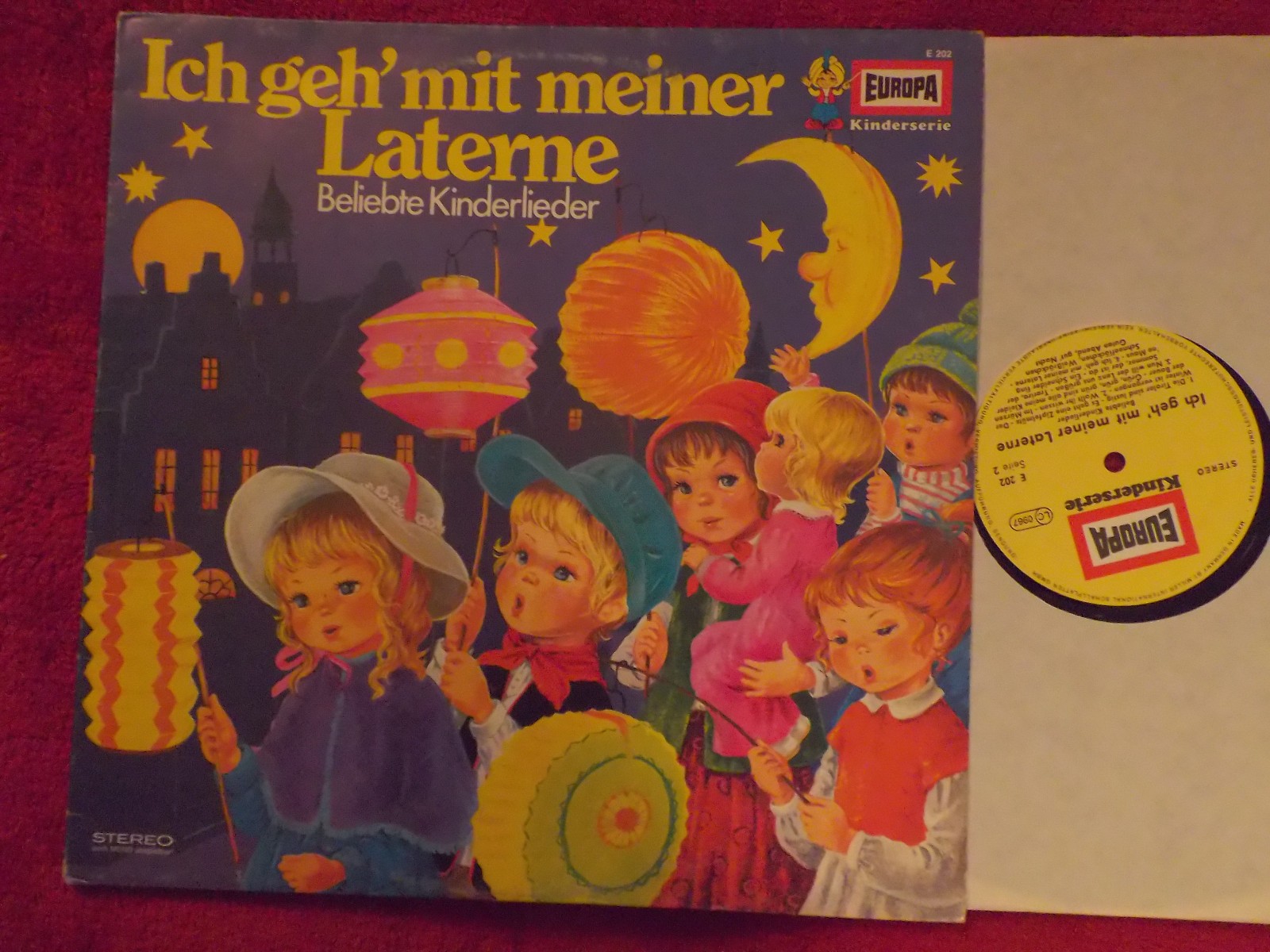 Kinderchor Vera Schink – Ich geh´mit meiner Laterne (Europa E 202, LP)