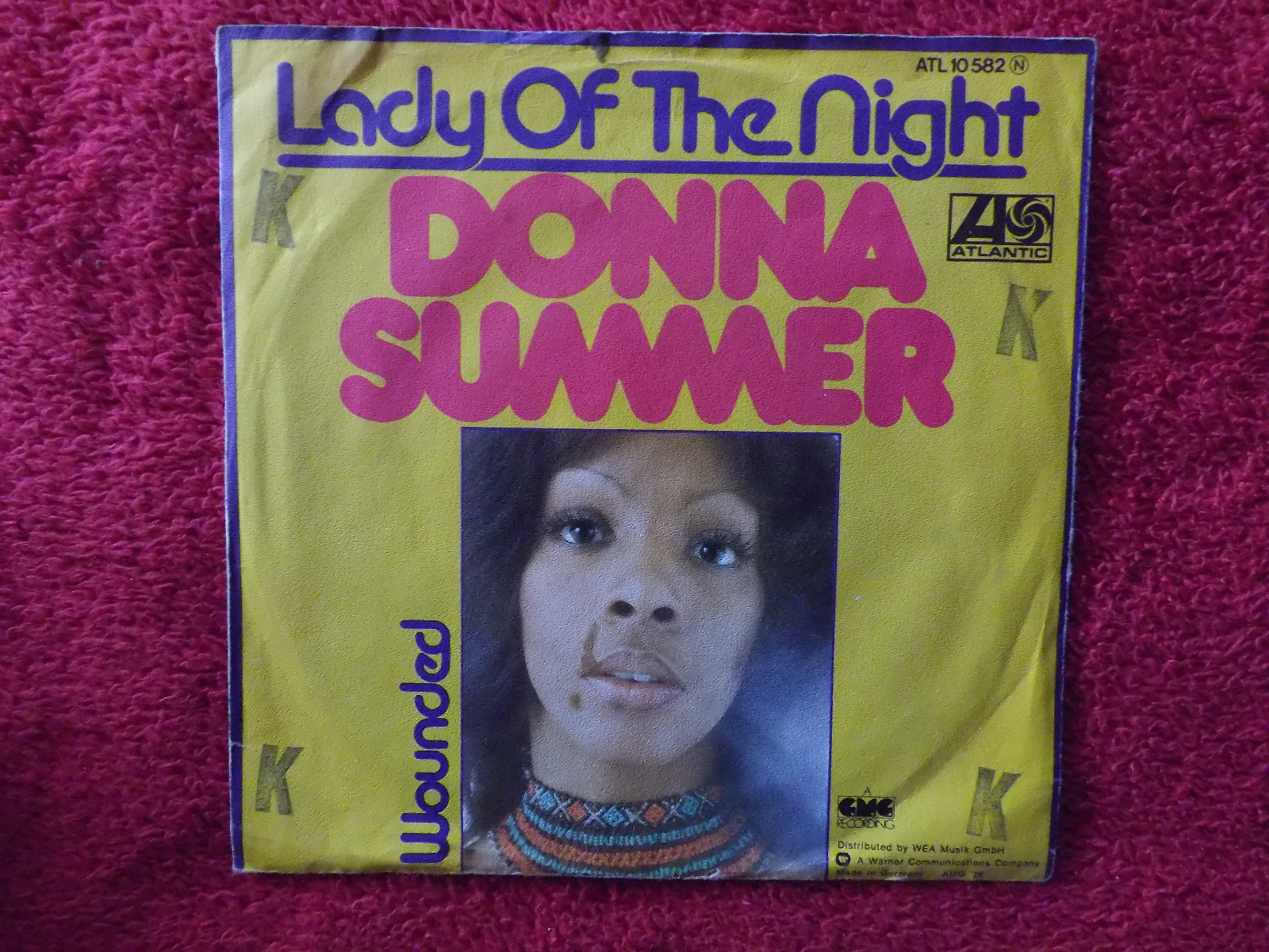 Donna Summer – Lady of the night / Wounded (Single, 1975), Bild 2