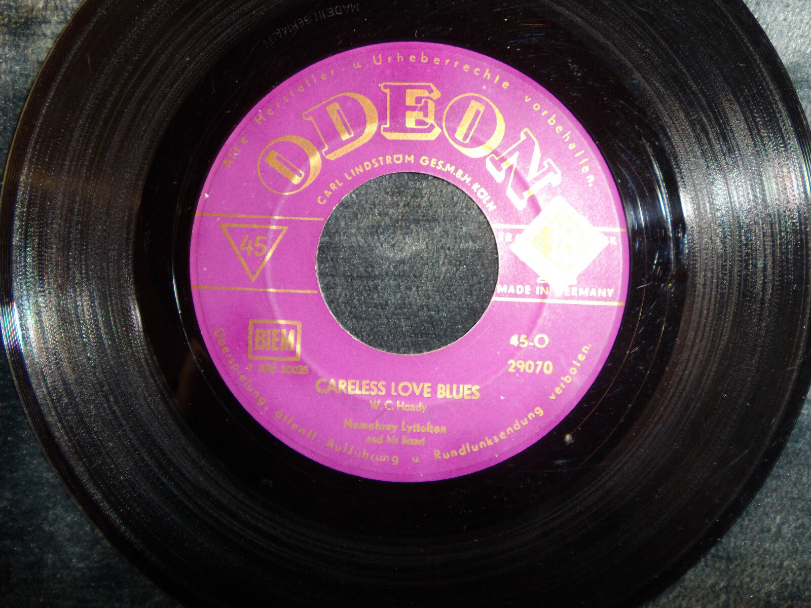 Humphrey Lyttelton – Komm Zigany / Careless Love Blues | Odeon 45-O 29070