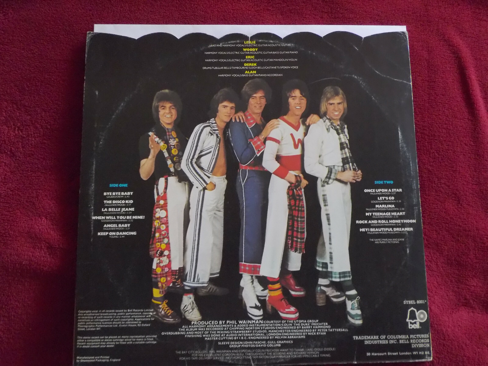 Bay City Rollers – Once upon a star (LP, England, 1975), Bild 3
