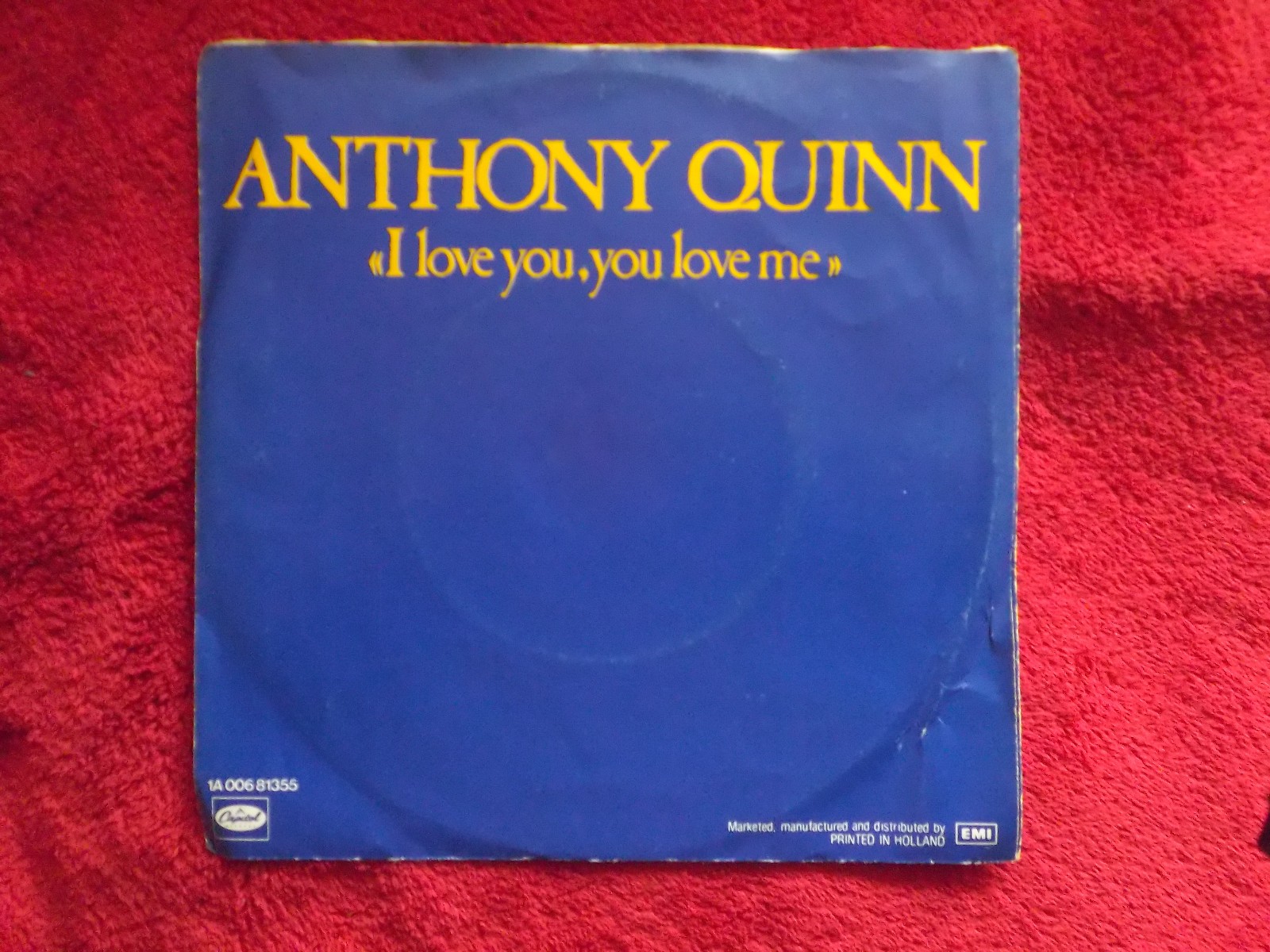 Anthony Quinn – I love you, you love me / Sometimes · Capitol Records · Single, Bild 2