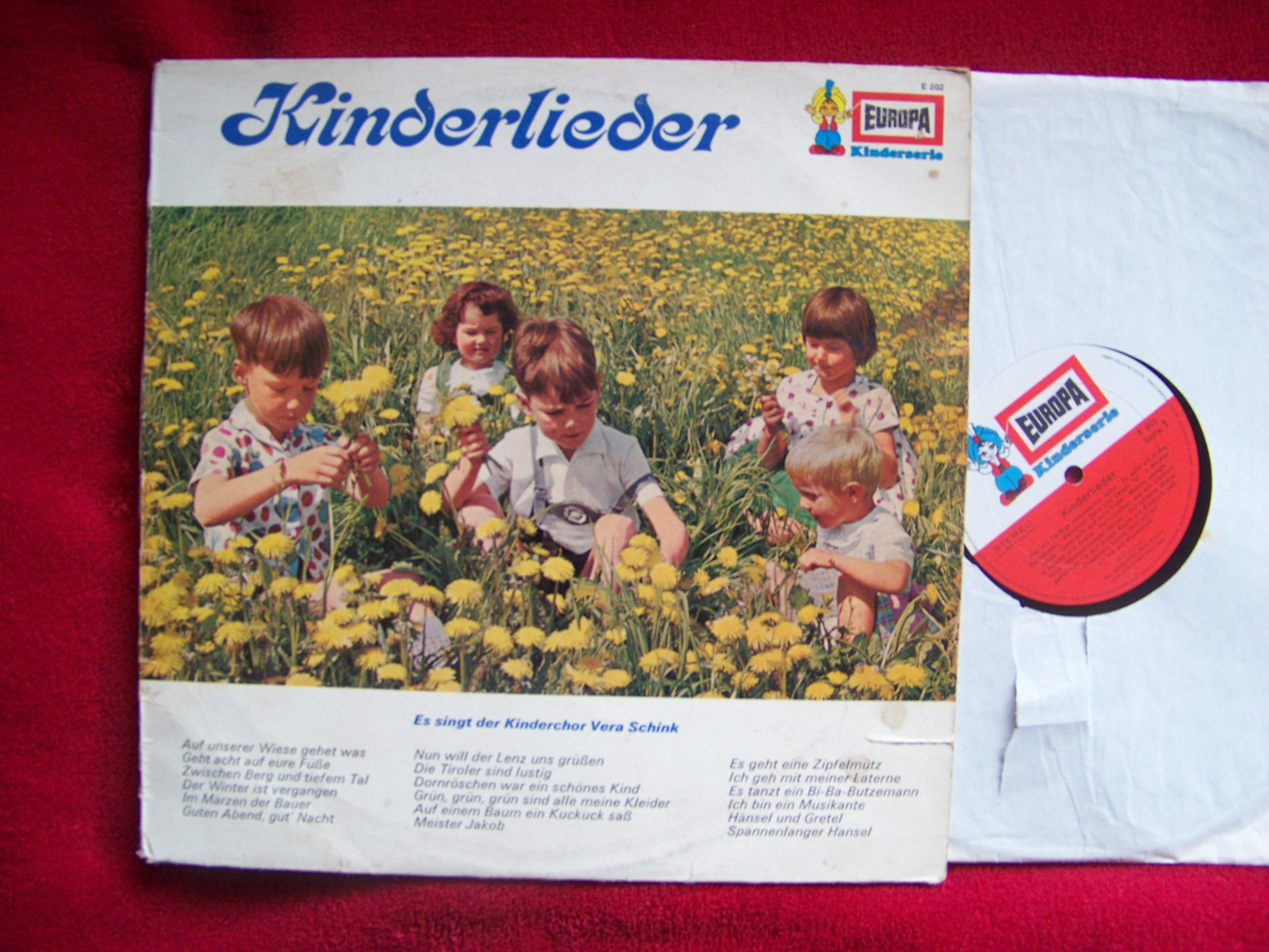 Kinderchor Vera Schink – Kinderlieder (Europa, LP)