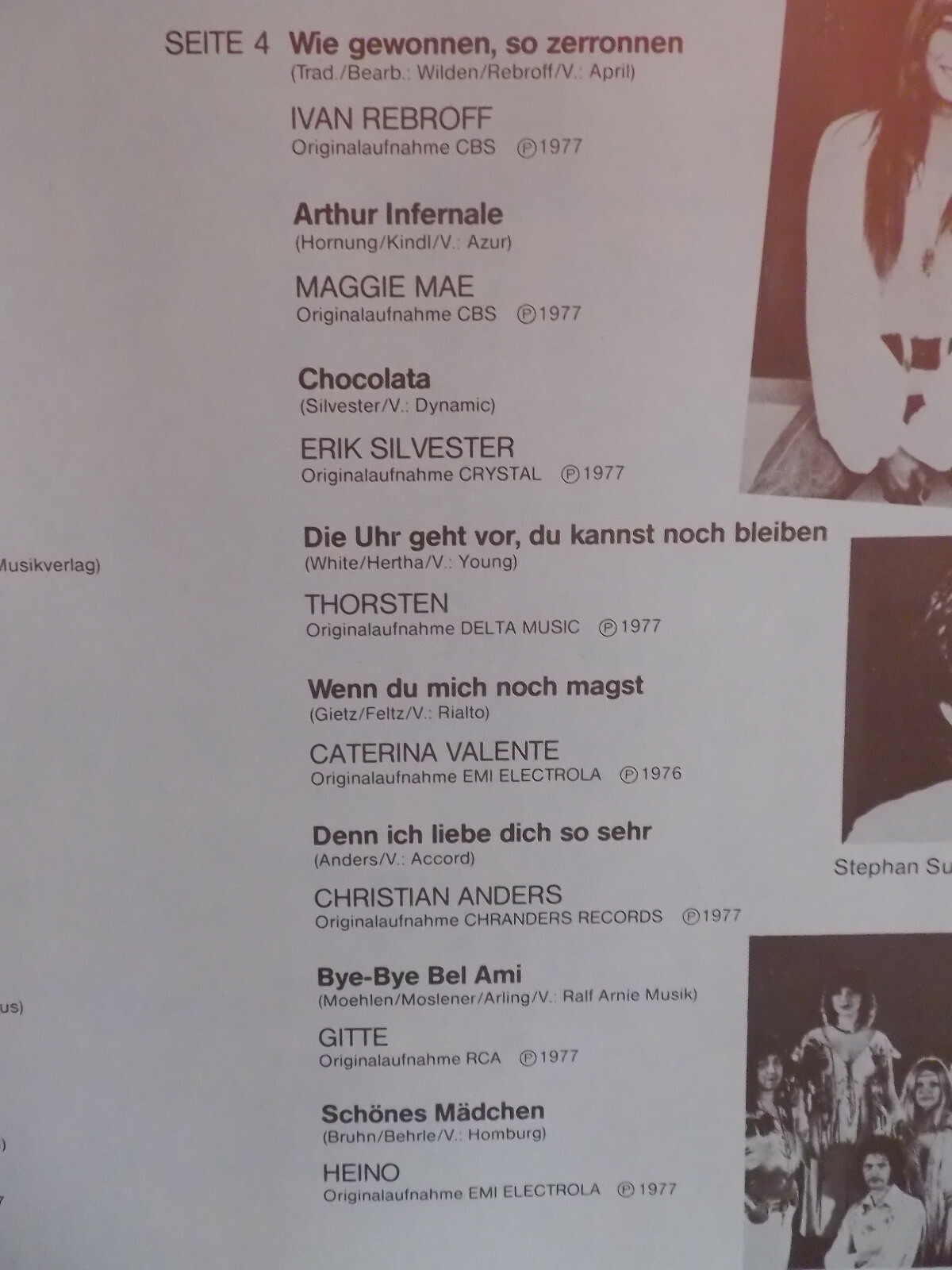V.A. – Die grosse Schlagerparade | Sonocord Records, Doppel-LP, Bild 7