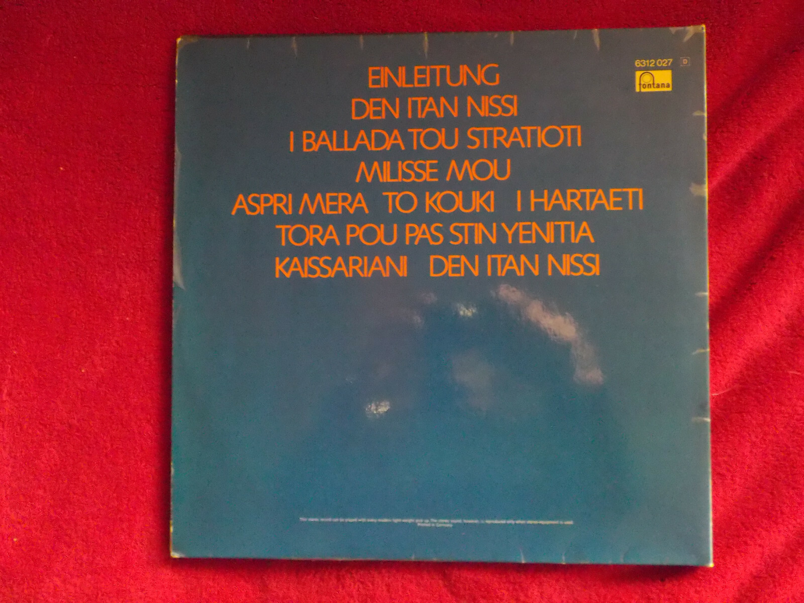 Nana Mouskouri – Lieder meiner Heimat | Fontana LP, Bild 4