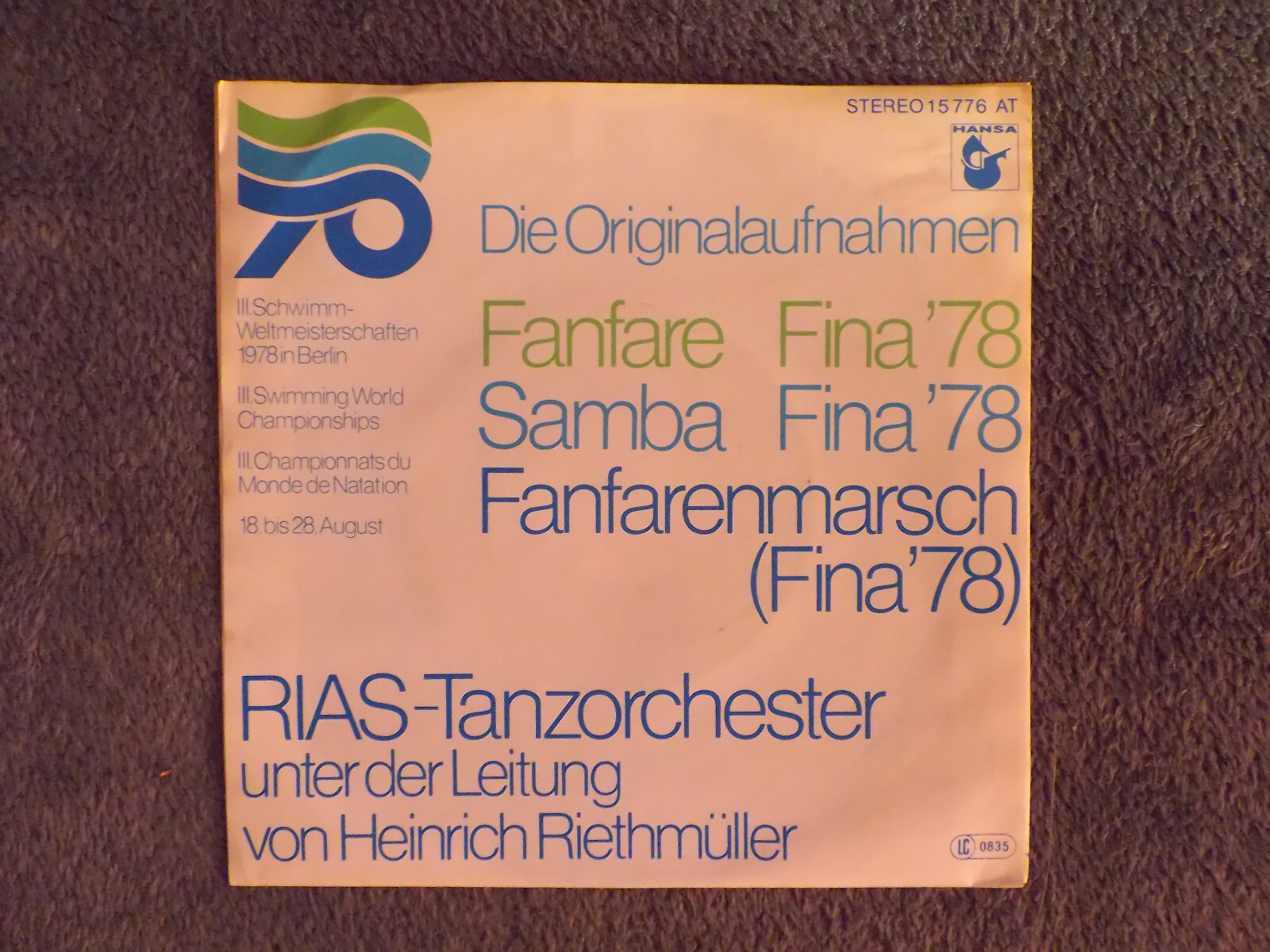 RIAS - Tanzorchester – Fanfare Fina ´78 / Samba Fina ´78 / Fanfarenmarsch (Hansa, 1978), Bild 3