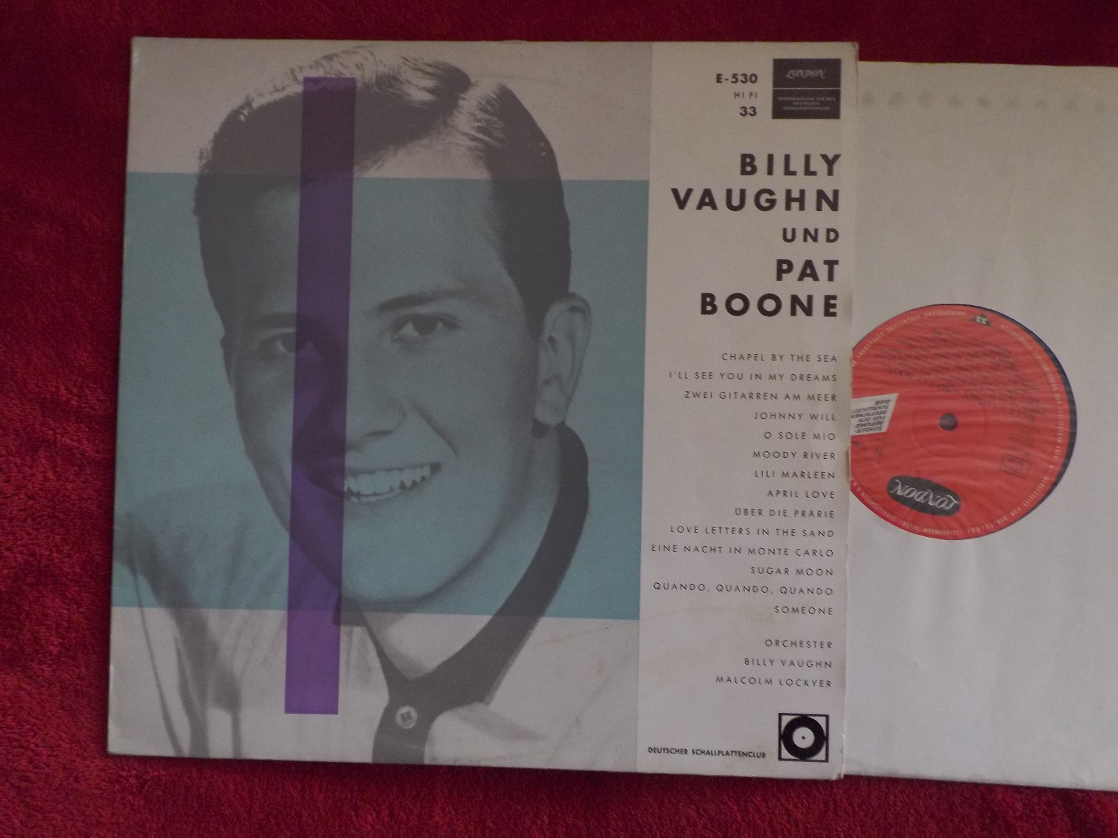 Billy Vaughn und Pat Boone – London Records LP E- 530 / BL 1030 C