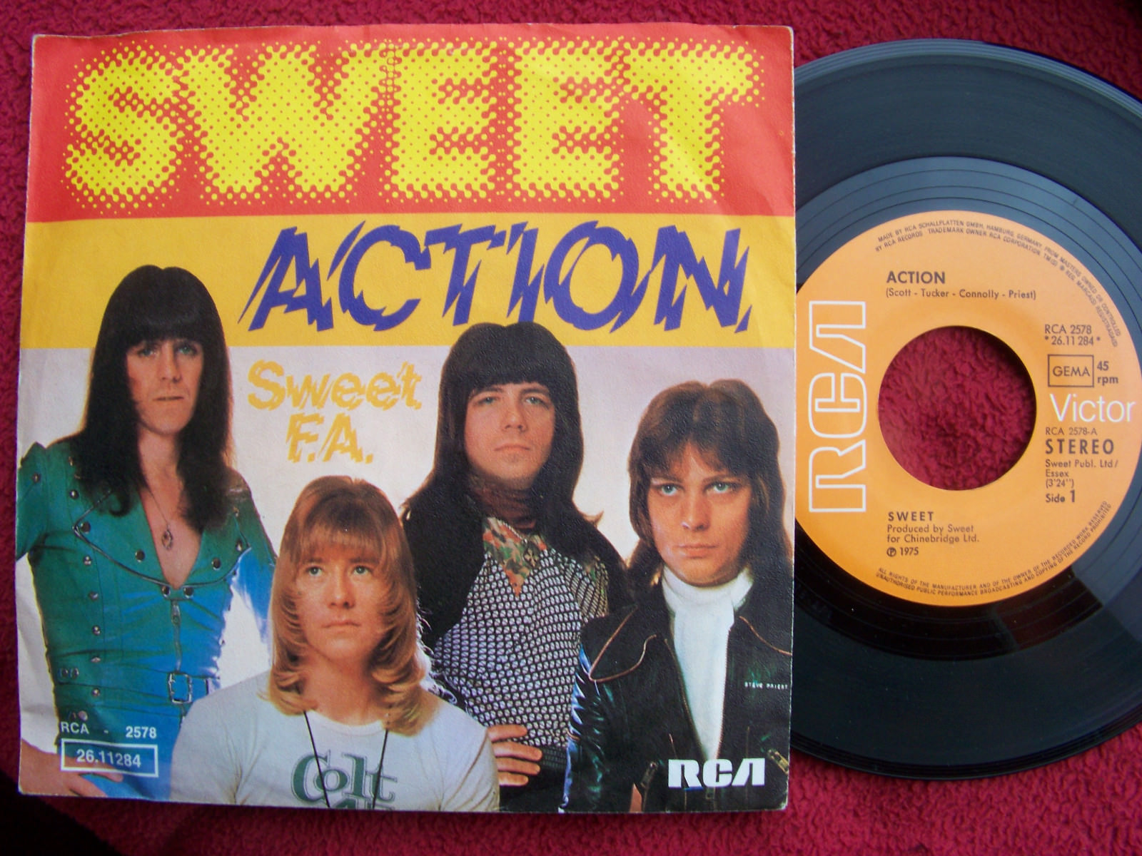 The Sweet – Action / Sweet F.A. | RCA 2578, Deutschland 1975