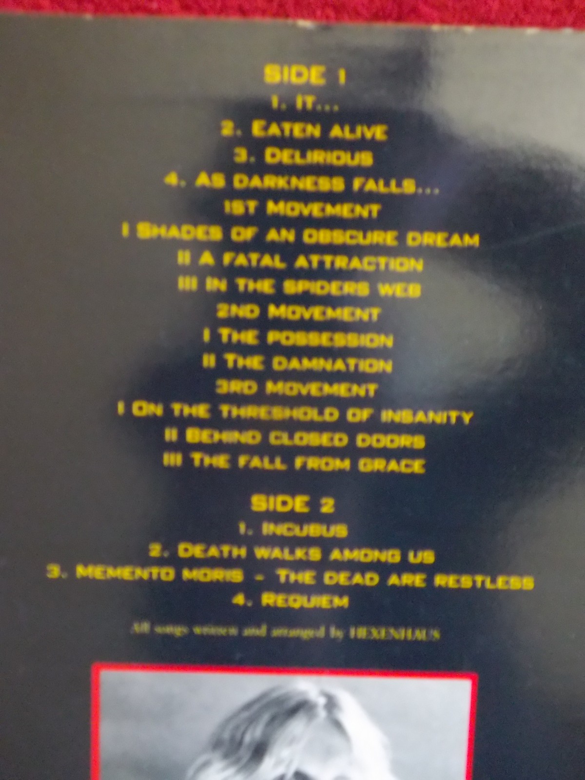 Hexenhaus – A Tribute to Insanity (LP, Active Records, 1988), Bild 8
