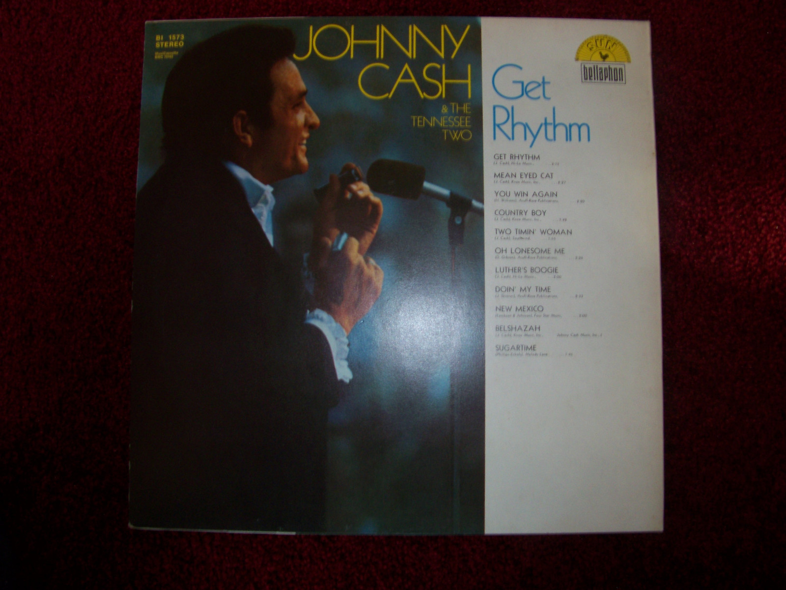 Johnny Cash & the Tennessee Two – Get Rhythm (LP, 1969), Bild 2