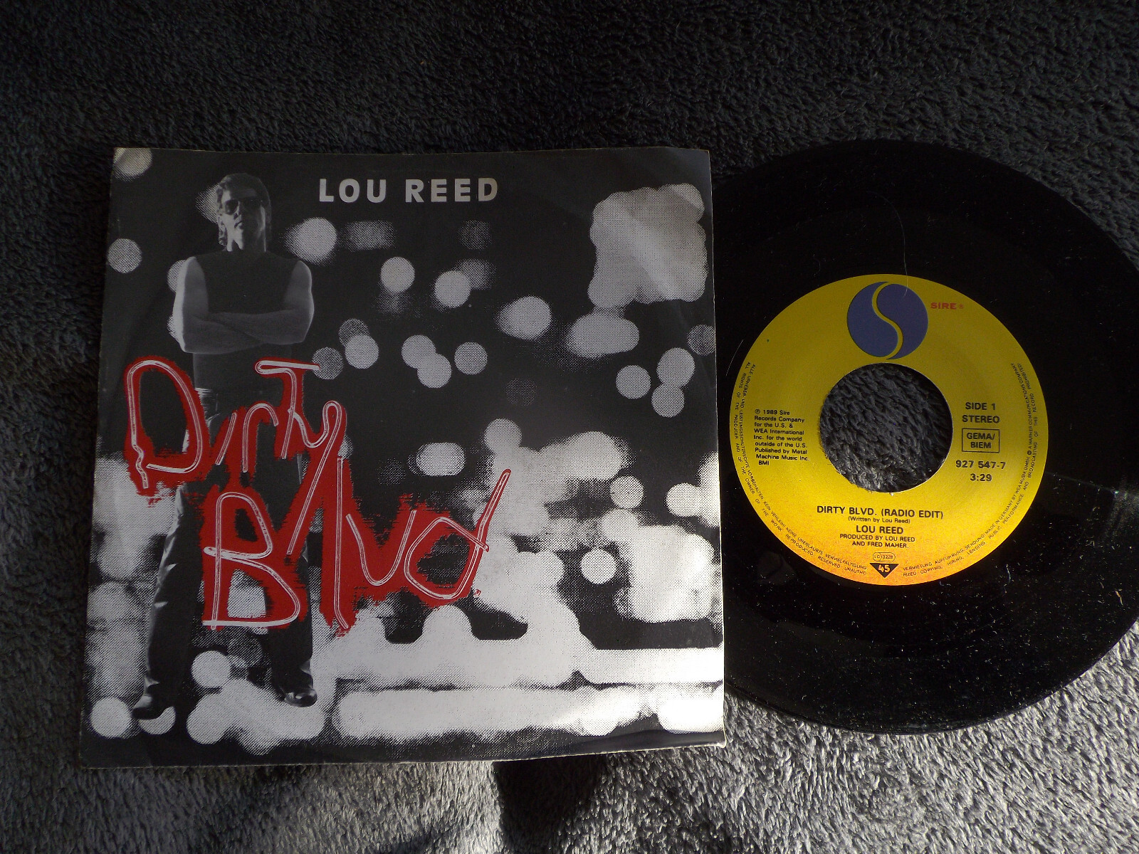 Lou Reed – Dirty Blvd / Last great american whale (7"-Single)
