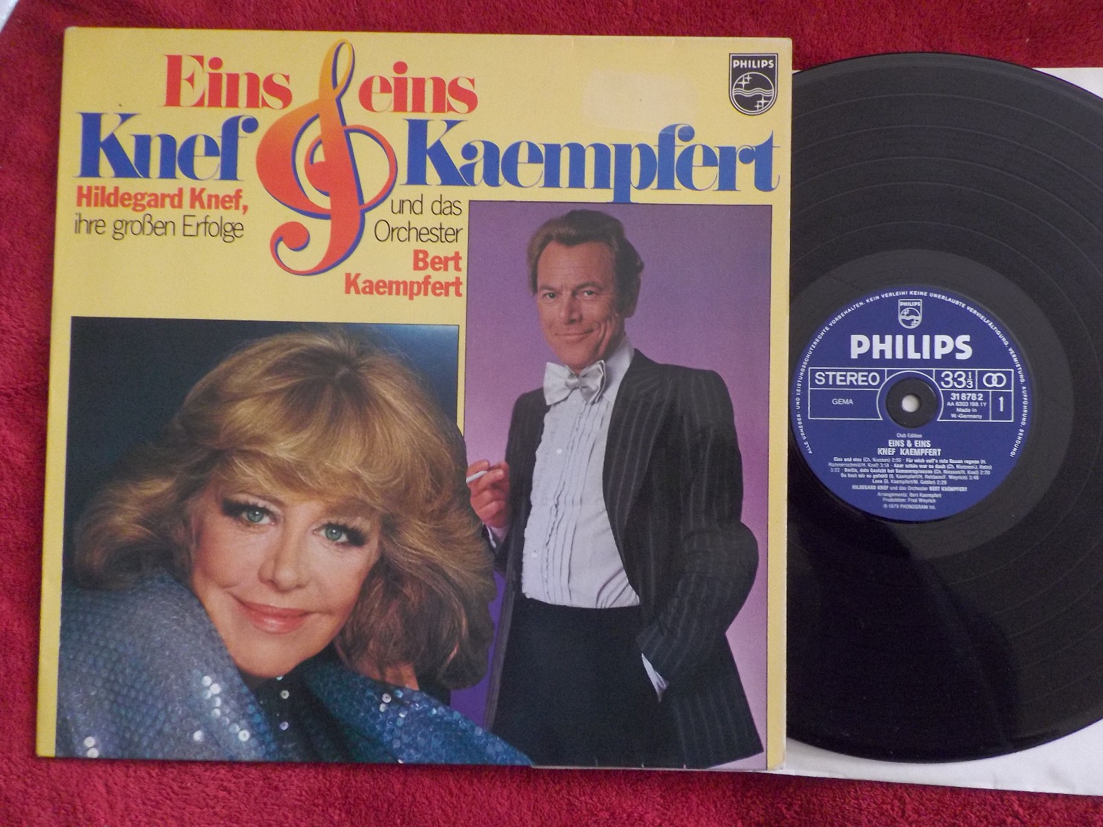 Knef & Kaempfert – Eins & Eins | Philips Records 31 878 2, Club Edition, LP
