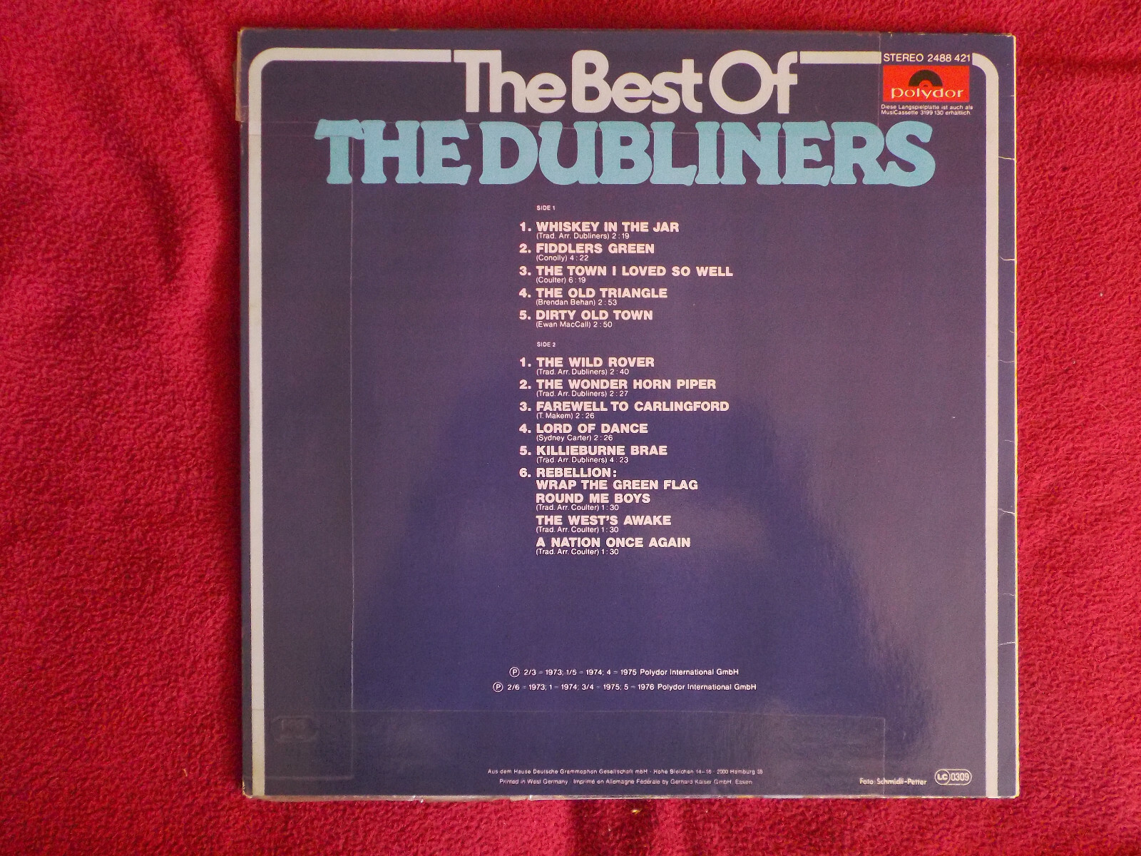 The Dubliners – The best of the Dubliners (Polydor LP), Bild 2
